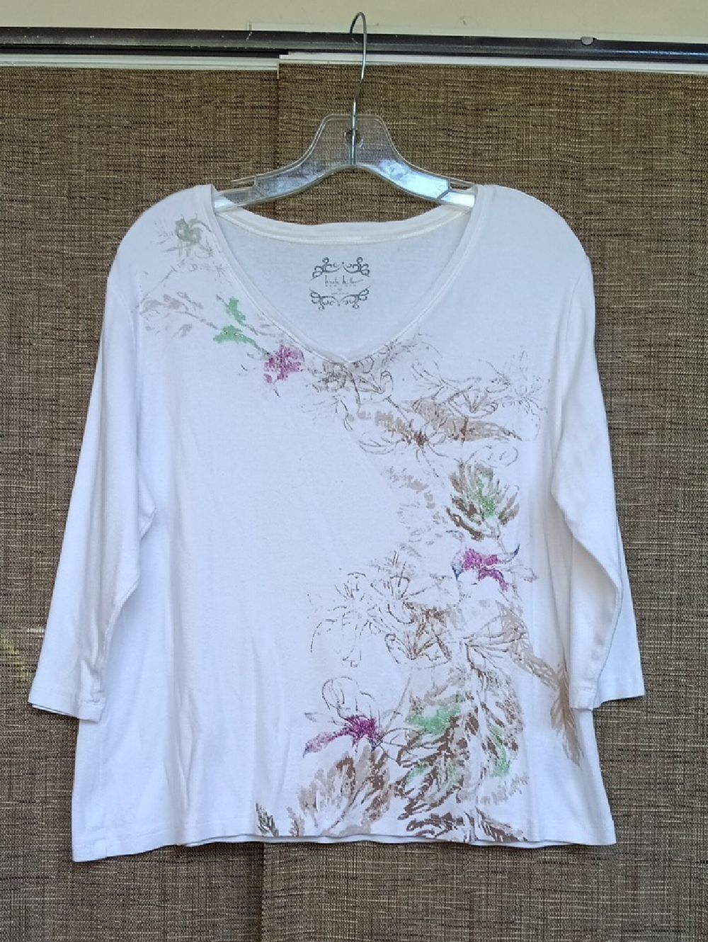 Nicole Miller White Cotton Top